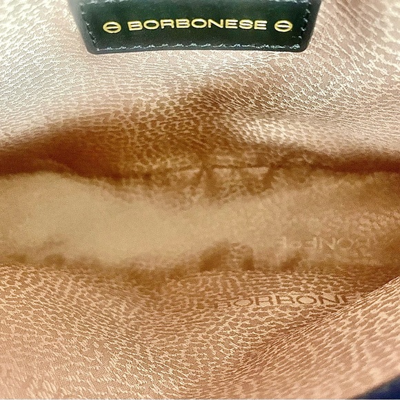 Borbonese Blue & Tan Crossbody Messenger Bag 904128 - Picture 5 of 7